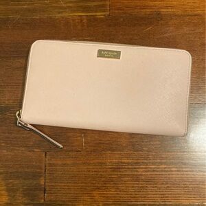 kate spade Pale Blush Zip-Around Wallet